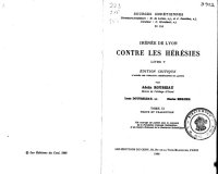 cover of the book Contre les hérésies, Livre V, tome 2