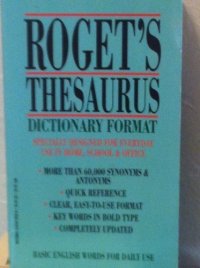 cover of the book Roget’s Thesaurus: Dictionary Format