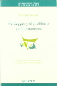 cover of the book Heidegger y el problema del humanismo