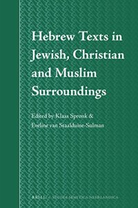 cover of the book Hebrew Texts in Jewish, Christian and Muslim Surroundings