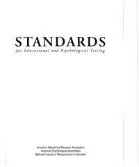 cover of the book Standards for educational and psychological testing