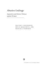 cover of the book Abusive Endings: Separation and Divorce Violence against Women