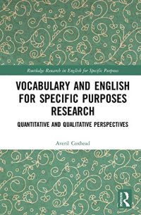 cover of the book Vocabulary and English for Specific Purposes Research: Quantitative and Qualitative Perspectives