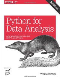 cover of the book Python for Data Analysis: Data Wrangling with Pandas, NumPy, and IPython