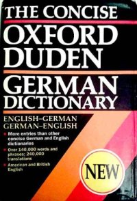 cover of the book The Concise Oxford Duden German Dictionary