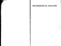 cover of the book Mathematical Analysis