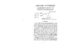 cover of the book Organic Syntheses