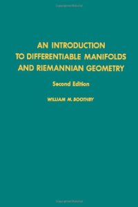 cover of the book An introduction to differentiable manifolds and riemannian geometry