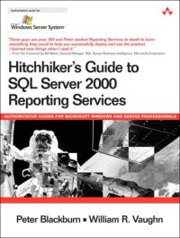 cover of the book Hitchhiker's guide to SQL Server 2000 reporting services