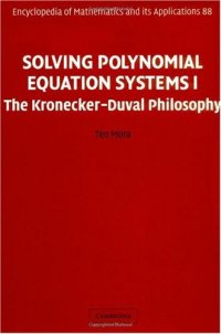 cover of the book Solving Polynomial Equation Systems I