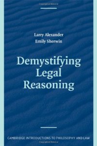 cover of the book Demystifying Legal Reasoning