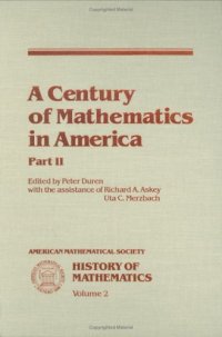 cover of the book A Century of mathematics in America