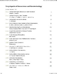 cover of the book Encyclopedia of Nanoscience and Nanotechnology