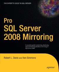 cover of the book Pro SQL server 2008 mirroring