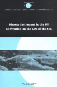 cover of the book Dispute settlement in the UN Convention on the Law of the Sea