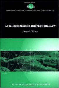 cover of the book Local remedies in international law