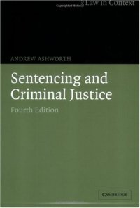 cover of the book Sentencing and criminal justice