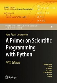 cover of the book A Primer on Scientific Programming with Python