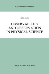 cover of the book Observability and Observation in Physical Science