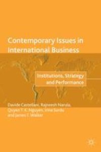 cover of the book  Contemporary Issues in International Business: Institutions, Strategy and Performance