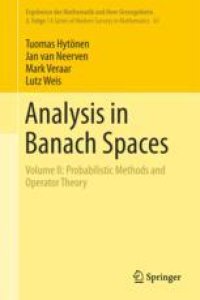 cover of the book  Analysis in Banach Spaces: Volume II: Probabilistic Methods and Operator Theory