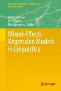 cover of the book  Mixed-Effects Regression Models in Linguistics
