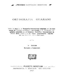 cover of the book Ortografia guarani
