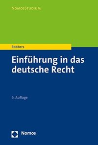 cover of the book Einfuhrung in Das Deutsche Recht (Nomosstudium) (German Edition)