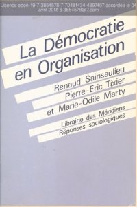 cover of the book La démocratie en organisation : vers des fonctionnements collectifs de travail