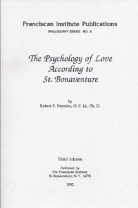 cover of the book The Psychology of Love According to St. Bonaventure