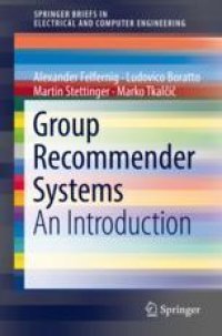 cover of the book  Group Recommender Systems : An Introduction