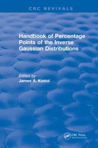 cover of the book Handbook of Percentage Points of the Inverse Gaussian Distributions