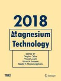 cover of the book  Magnesium Technology 2018