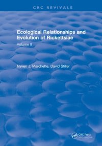 cover of the book Ecological relationships and evolution of the rickettsiae. Vols II