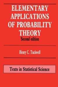 cover of the book Elementary Applications of Probability Theory, Second Edition