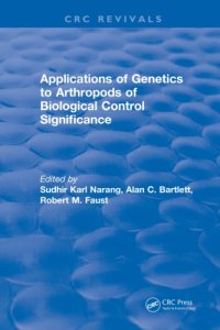 cover of the book Applications of genetics to arthropods of biological control significance