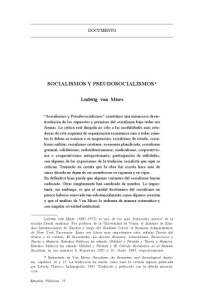 cover of the book Socialismos y pseudosocialismos