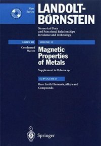 cover of the book Magnetic Properties of metals Subvolume D: Rare Earth Elements, Alloys and Compounds