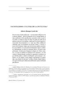 cover of the book Nacionalismo : cultura de la incultura