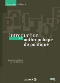 cover of the book Introduction à l’anthropologie du politique