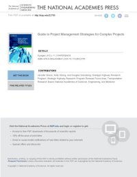 cover of the book Guide to project management strategies for complex projects