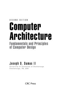 cover of the book Computer architecture: fundamentals and principles of computer design