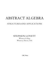 cover of the book Abstract Algebra. Structures and Applications