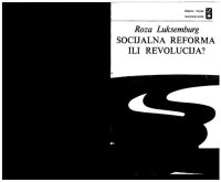 cover of the book Socijalna reforma ili revolucija