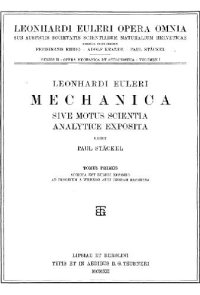 cover of the book Mechanica 1