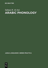 cover of the book Arabic Phonology: An Acoustical and Physiological Investigation