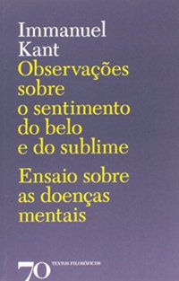 cover of the book Observações sobre o Sentimento do Belo e do Sublime