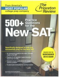 cover of the book 500+ Practice Questions for the New SAT