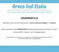 cover of the book Grammatica degli idiomi greci del Sud Italia parlati in Grecìa salentina (Puglia) e in Calabria