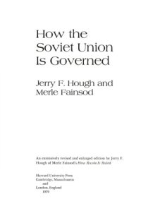 cover of the book How The Soviet Union is Governed